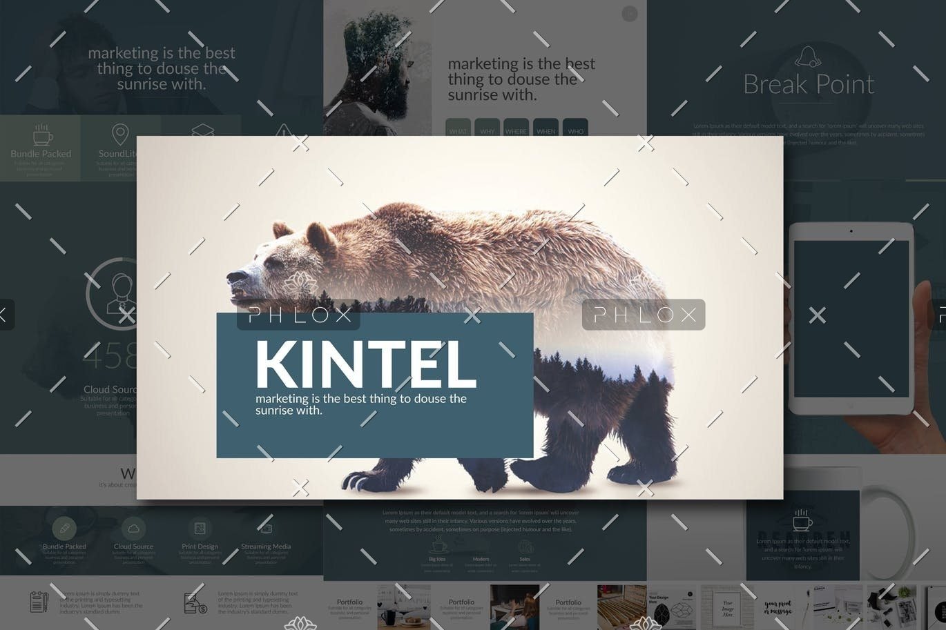 Kintel Website demo attachment 70 kintel modern portfolio powerpoint